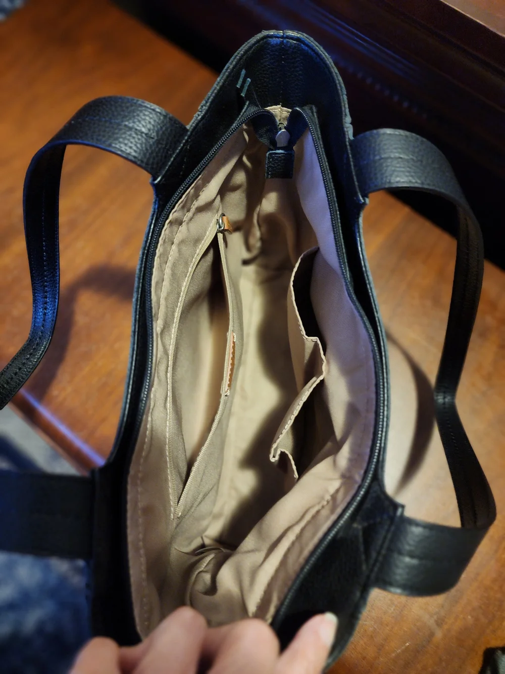 The Sak Black Pebbled Leather Shoulder Bag